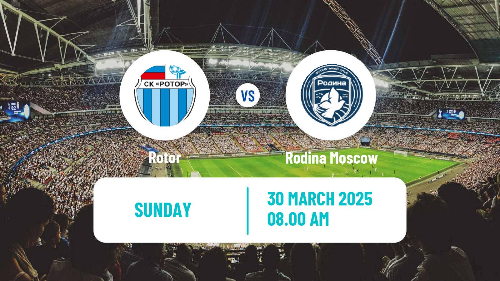 Soccer Russian FNL Rotor - Rodina Moscow