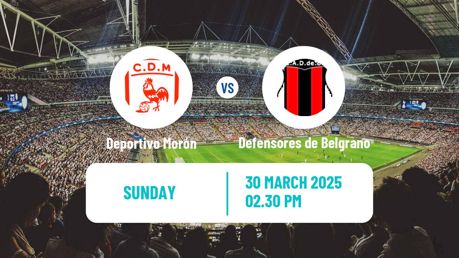 Soccer Argentinian Primera Nacional Deportivo Morón - Defensores de Belgrano