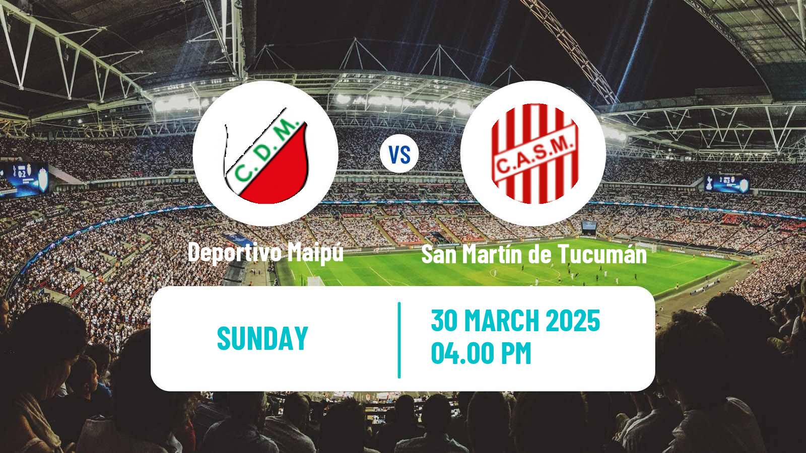 Soccer Argentinian Primera Nacional Deportivo Maipú - San Martín de Tucumán