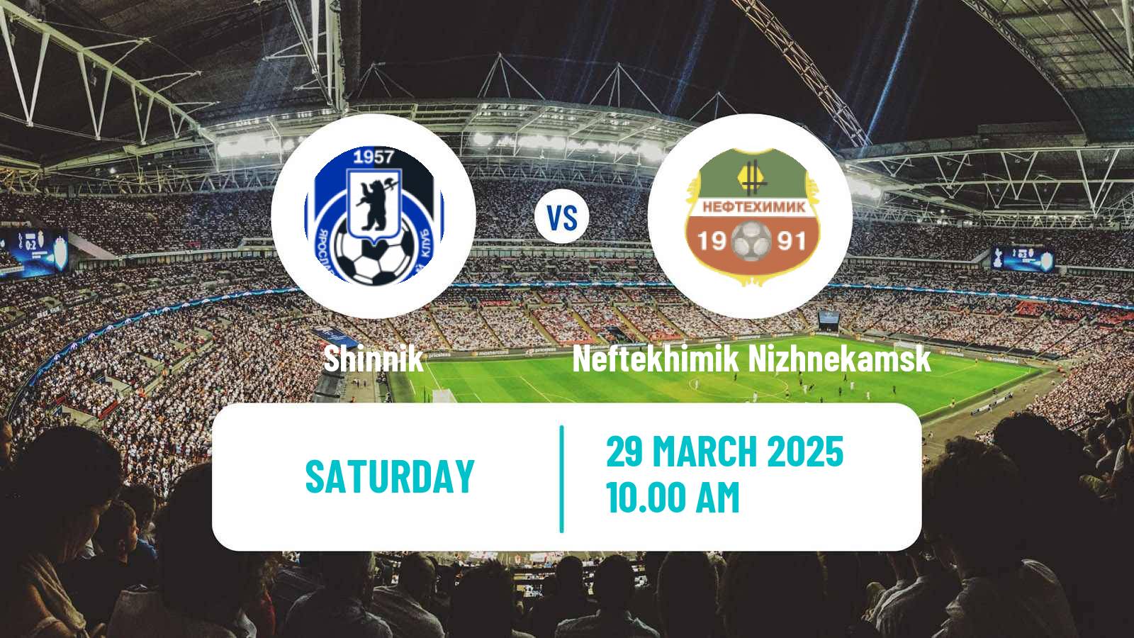 Soccer Russian FNL Shinnik - Neftekhimik Nizhnekamsk