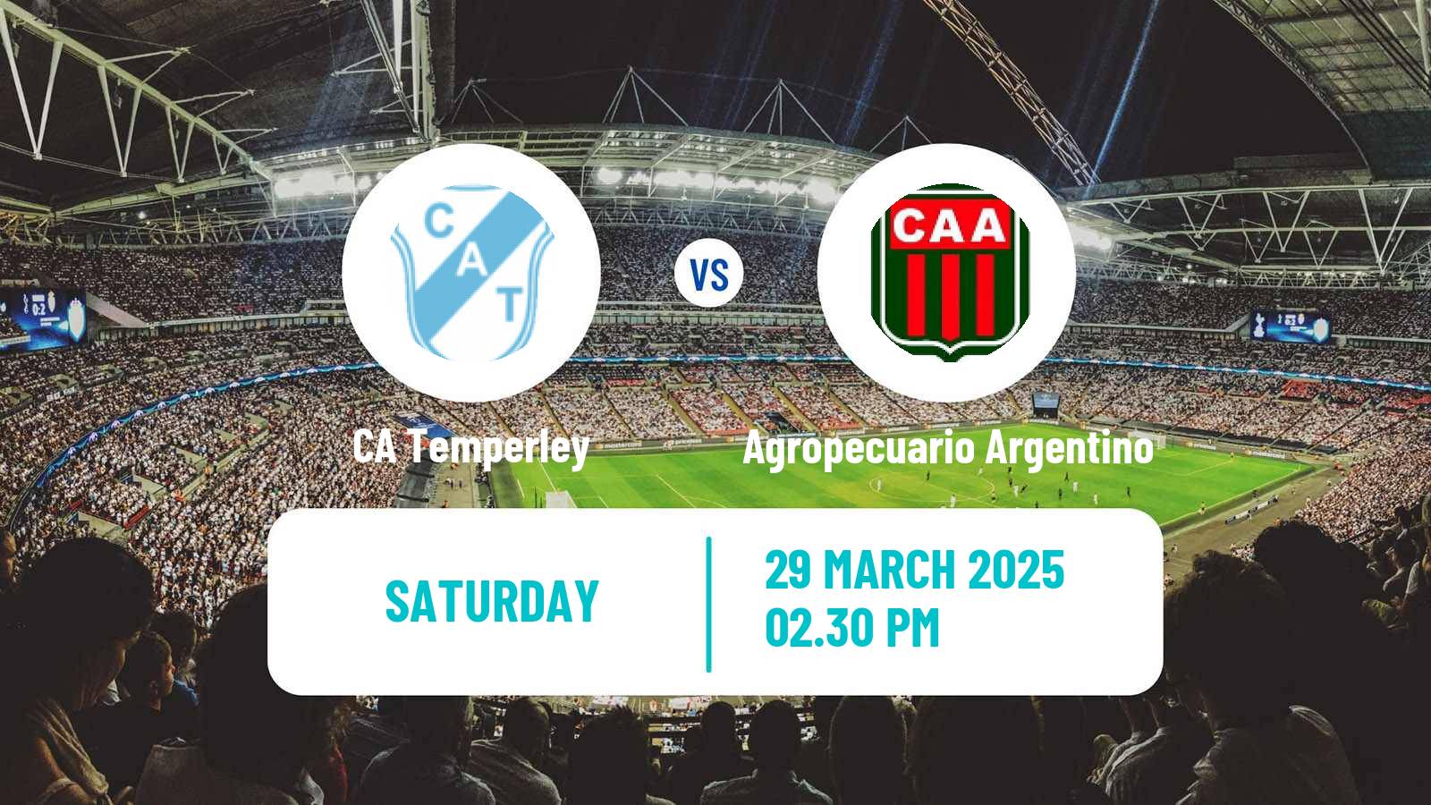 Soccer Argentinian Primera Nacional Temperley - Agropecuario Argentino