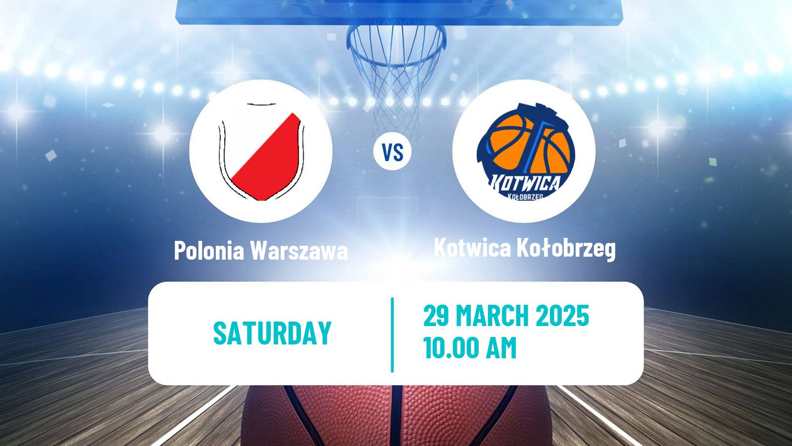 Basketball Polish 1 Liga Basketball Polonia Warszawa - Kotwica Kołobrzeg