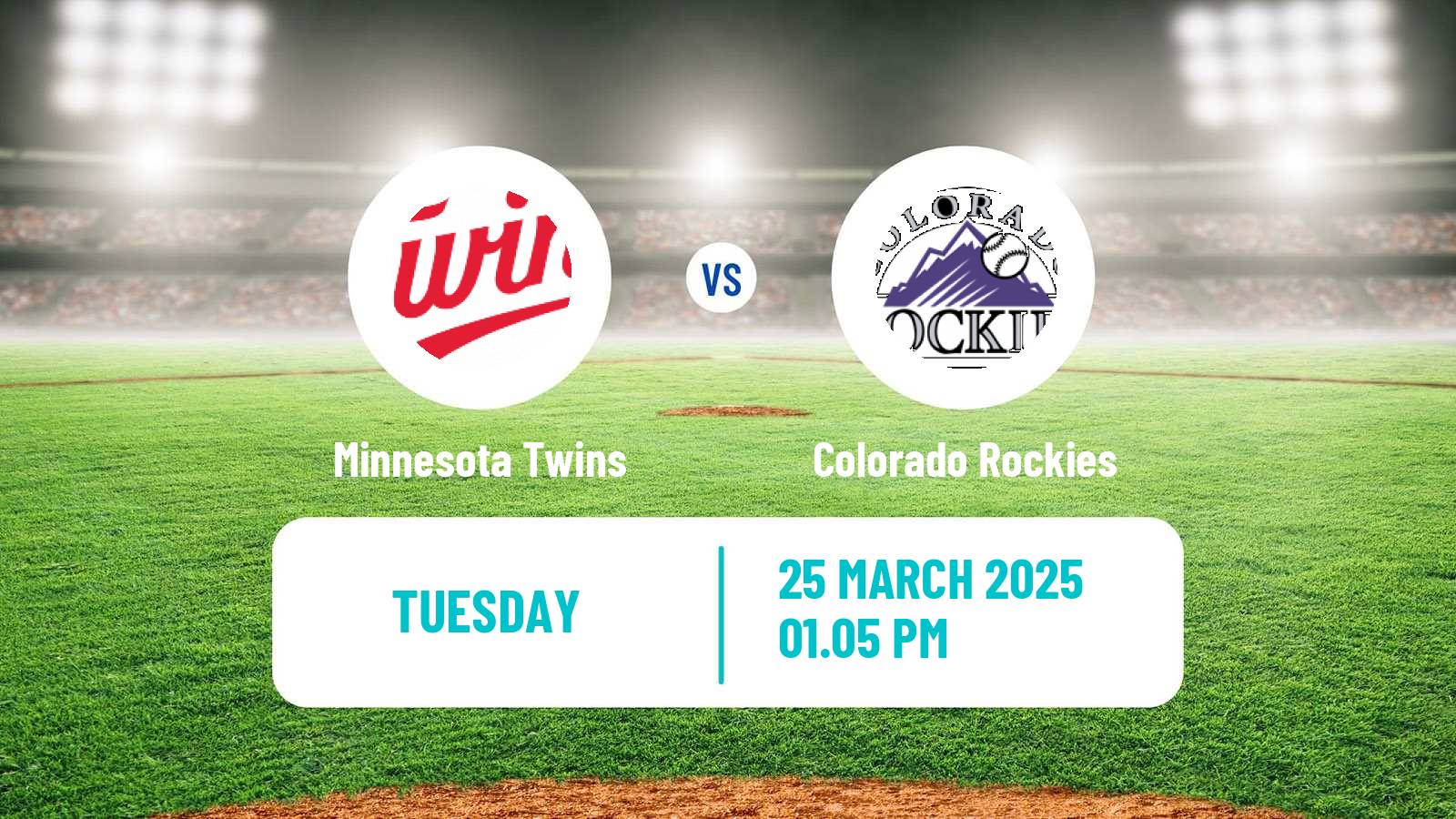 Baseball MLB Spring Training Minnesota Twins - Colorado Rockies