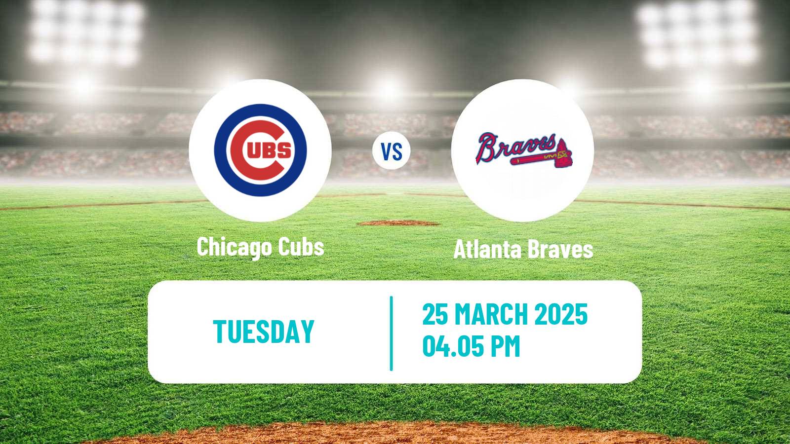 Baseball MLB Spring Training Chicago Cubs - Atlanta Braves