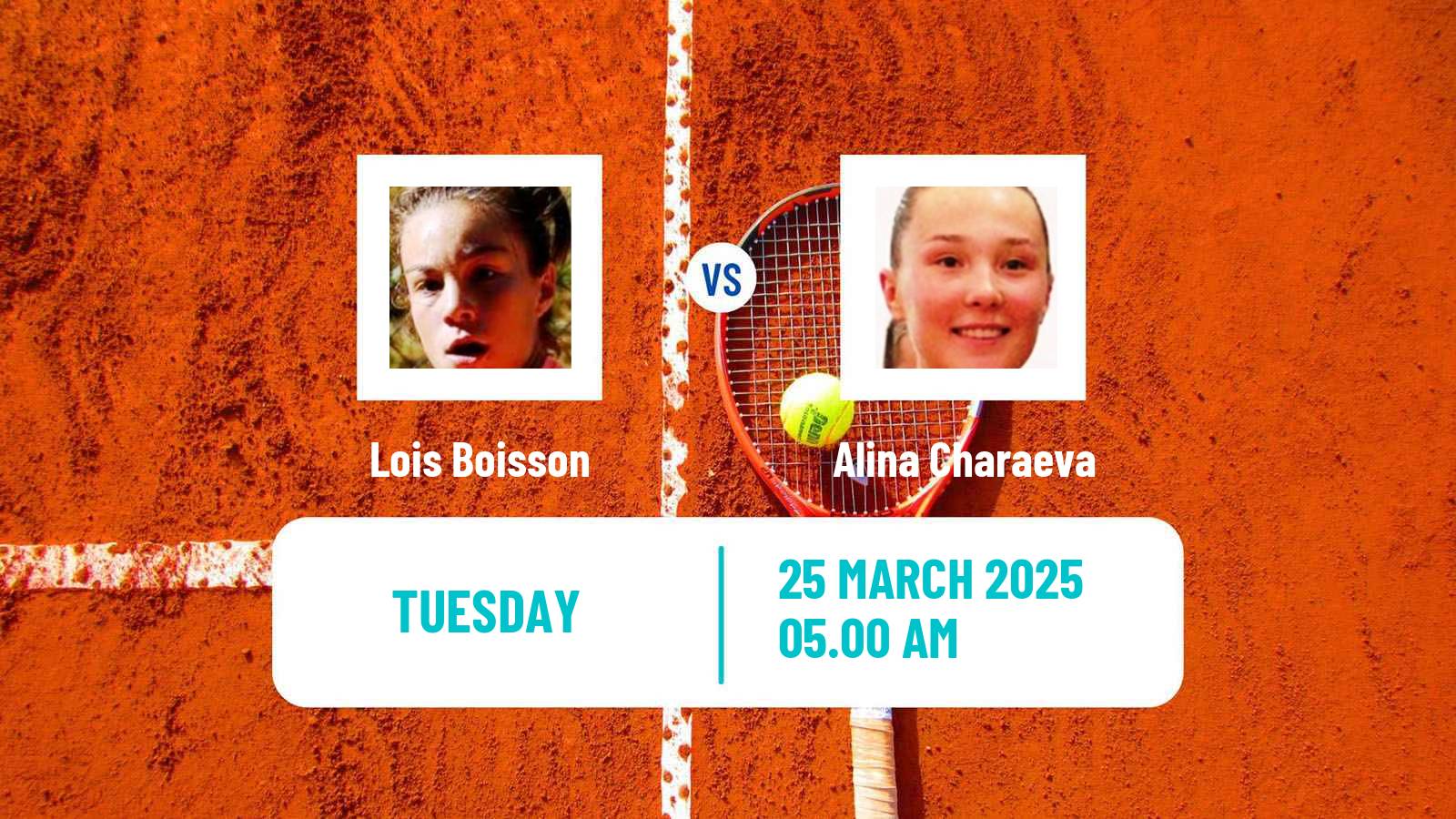 Tennis ITF W35 Terrassa Women Lois Boisson - Alina Charaeva