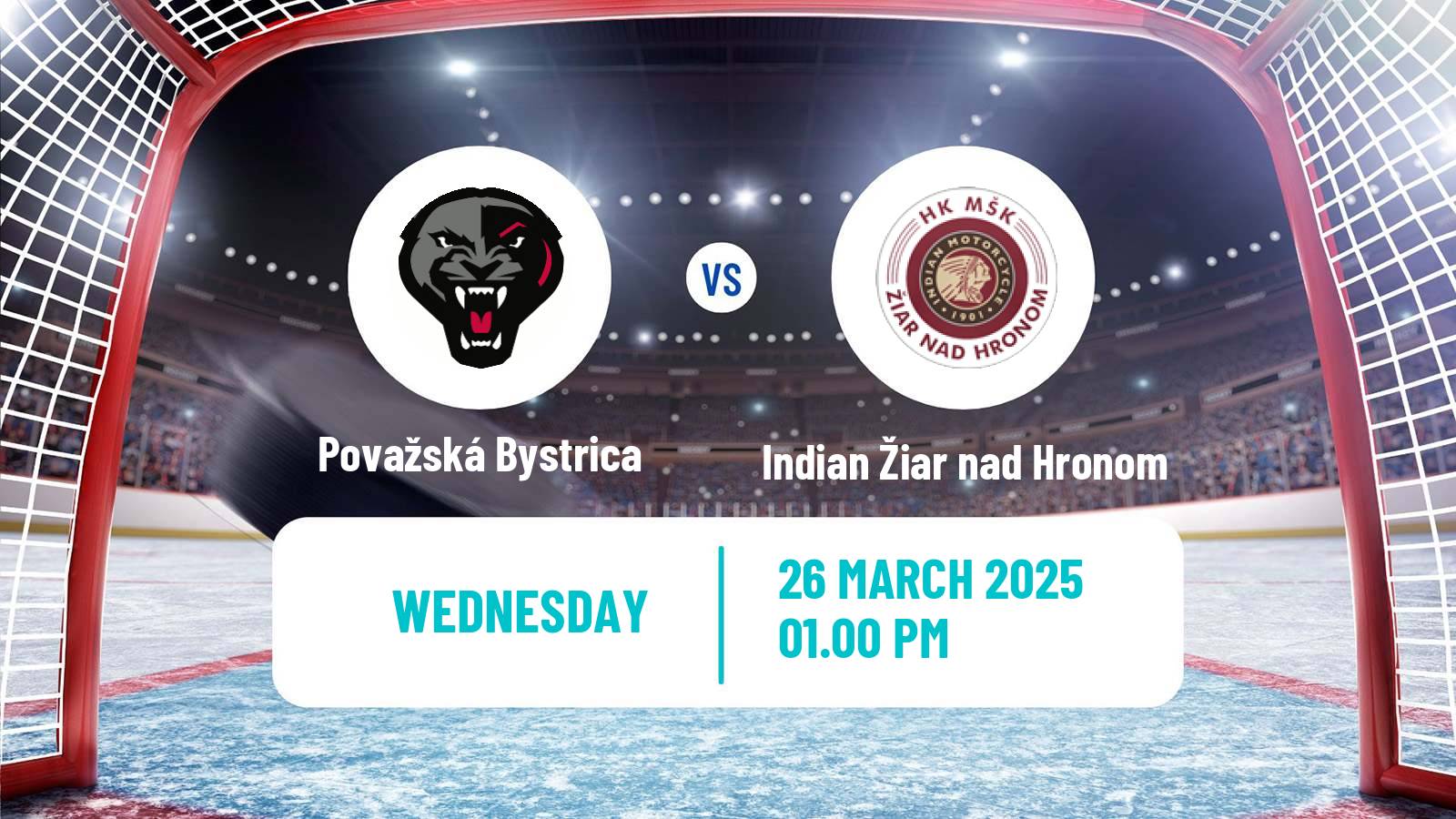 Hockey Slovak 1 Liga Hockey Považská Bystrica - Indian Žiar nad Hronom