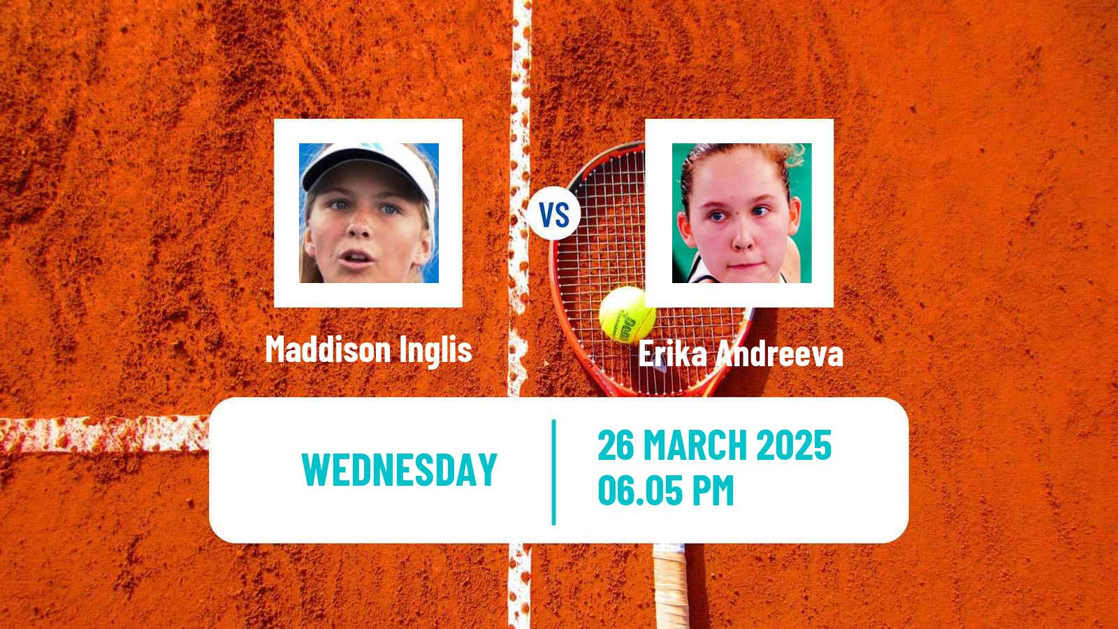 Tennis Puerto Vallarta Challenger Women Maddison Inglis - Erika Andreeva