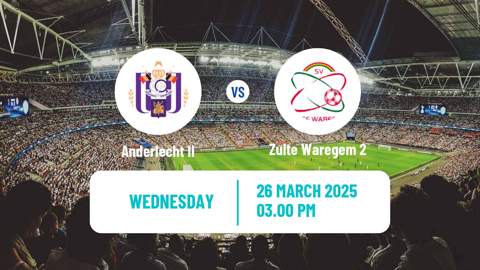 Soccer Belgian 1st National Women Anderlecht II - Zulte Waregem 2