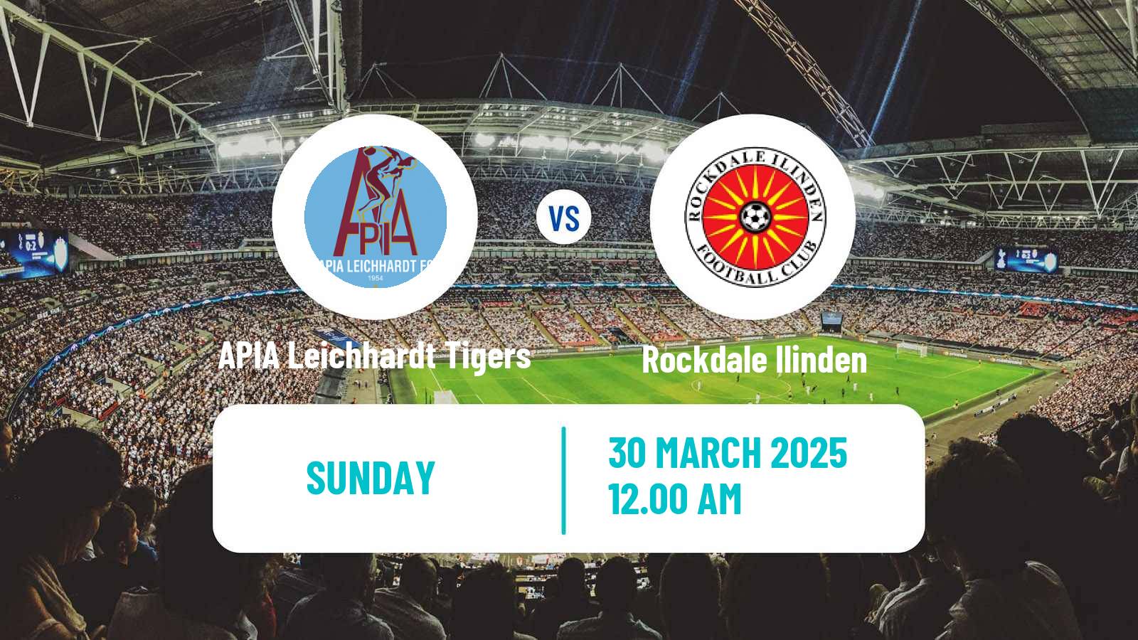 Soccer Australian NPL NSW APIA Leichhardt Tigers - Rockdale Ilinden