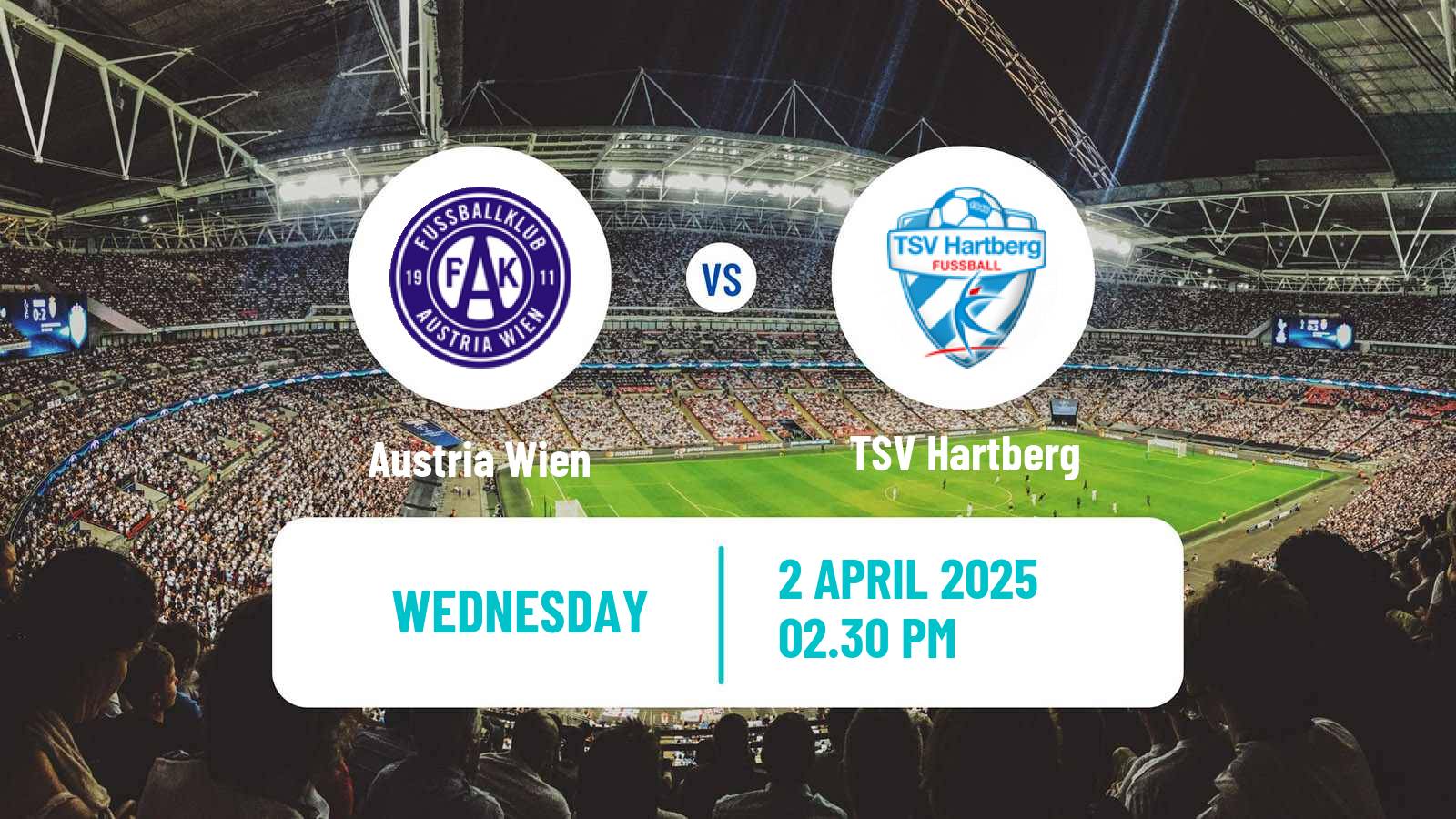 Soccer Austrian OFB Cup Austria Wien - Hartberg