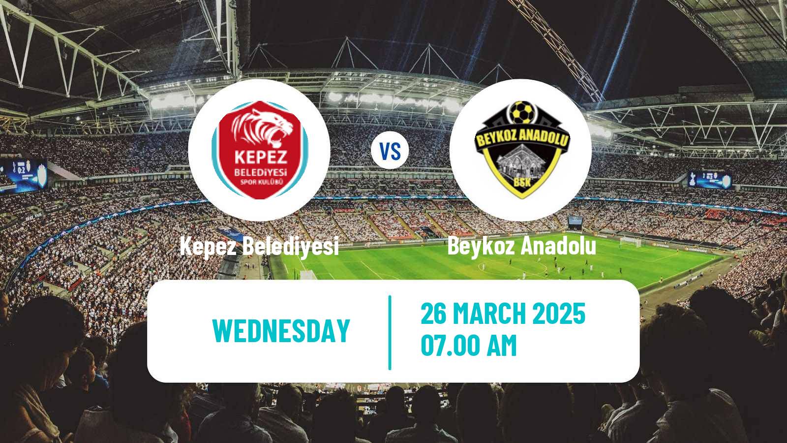Soccer Turkish Second League White Group Kepez Belediyesi - Beykoz Anadolu
