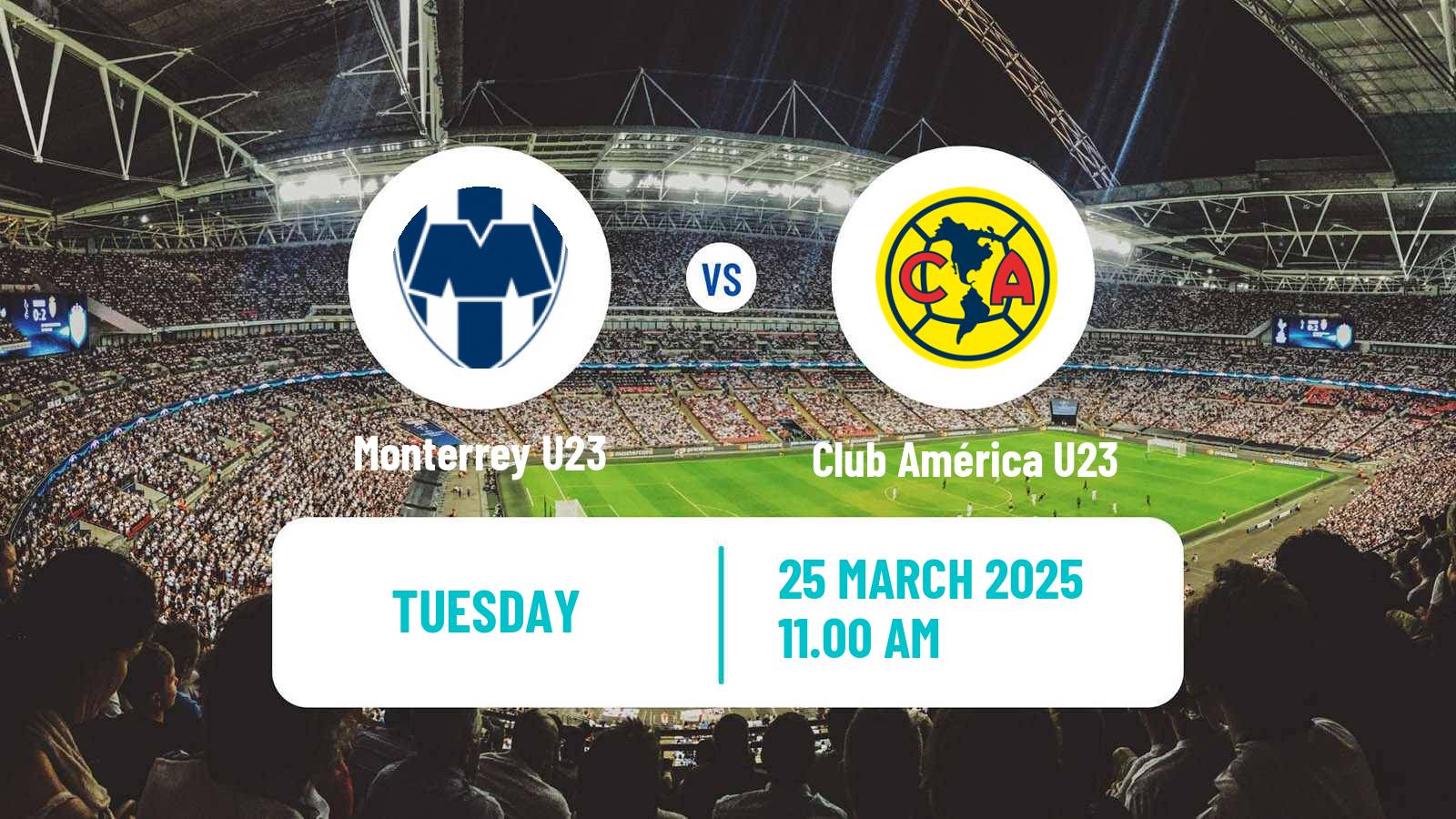 Football Mexican Liga MX U23 Monterrey U23 - Club América U23