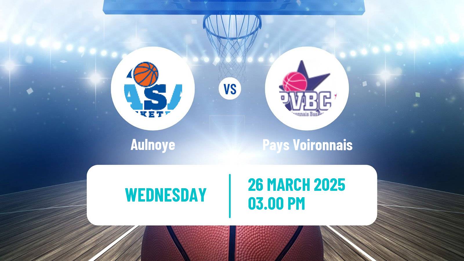 Basketball French Ligue 2 Basketball Women Aulnoye - Pays Voironnais