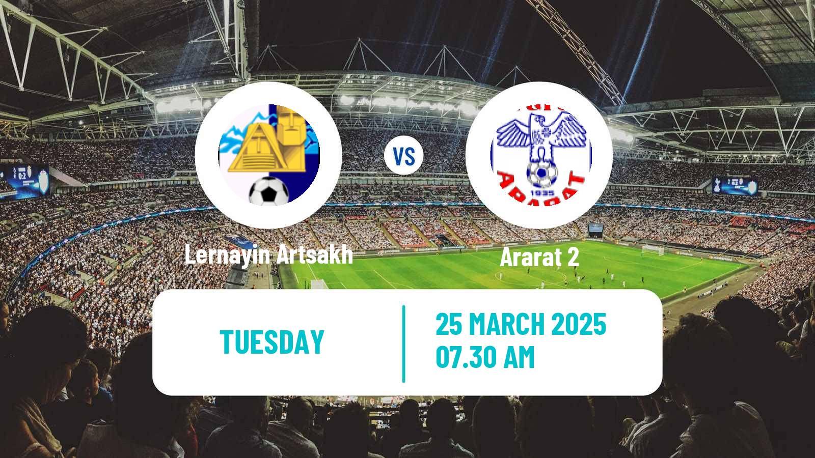 Soccer Armenian First League Lernayin Artsakh - Ararat 2