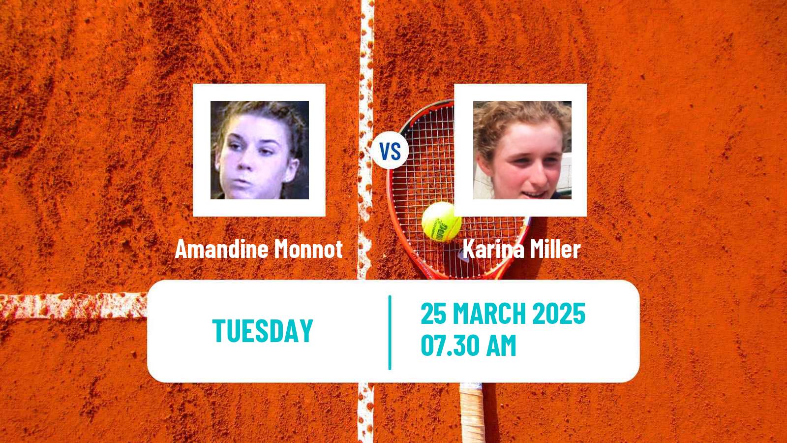 Tennis ITF W75 Murska Sobota Women 2025 Amandine Monnot - Karina Miller