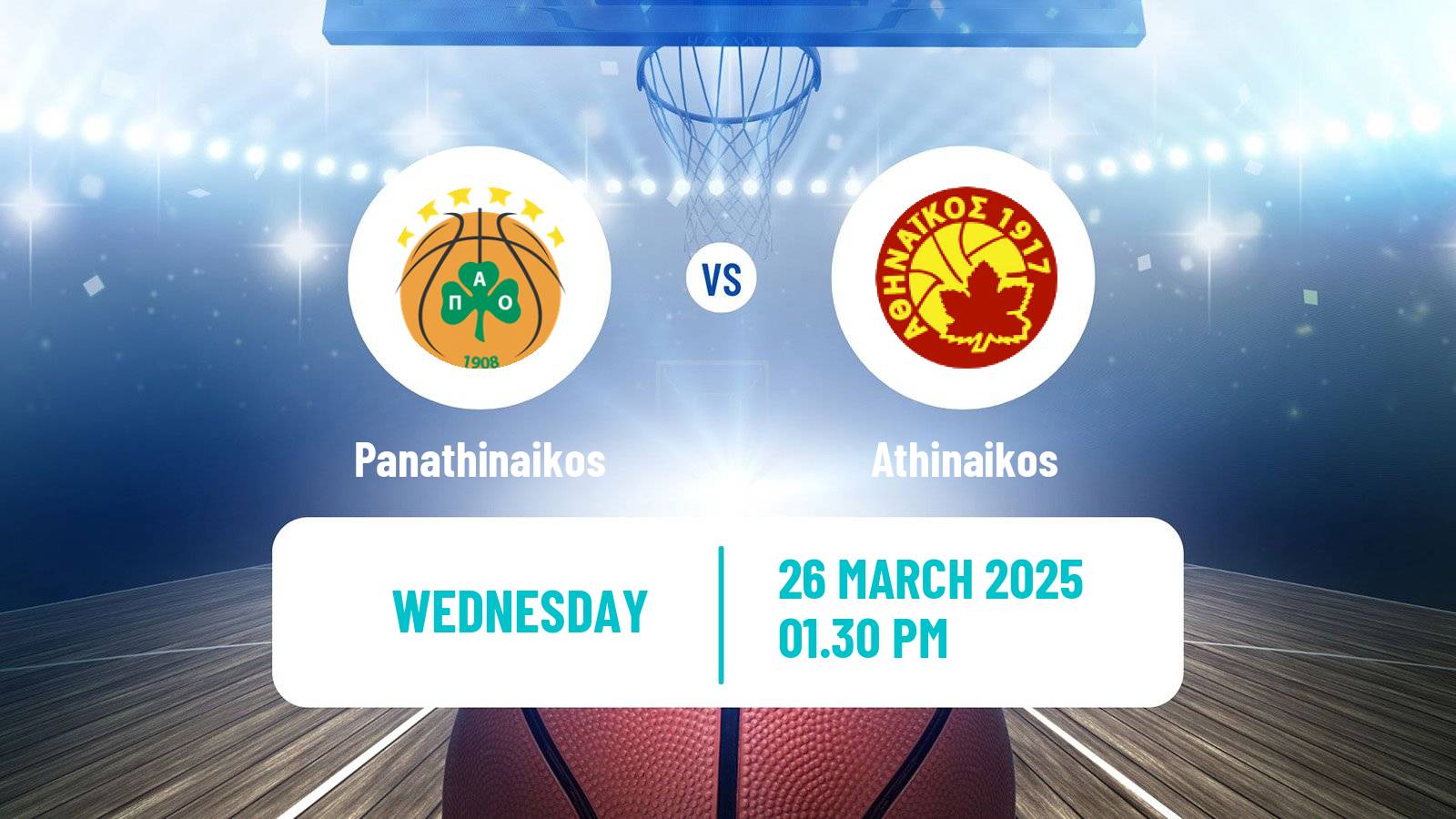 Basketball Greek Basket League A1 Women Panathinaikos - Athinaikos