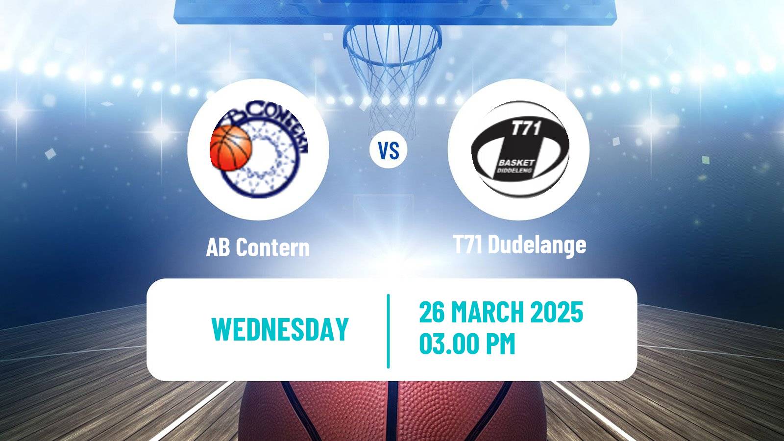 Basketball Luxembourg LBBL Basketball Contern - T71 Dudelange
