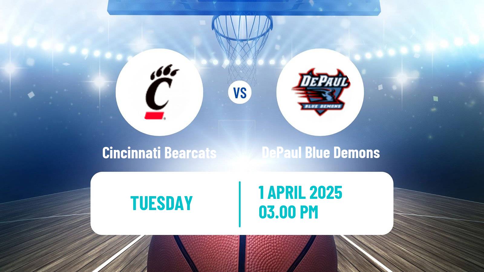 Basketball CBC Cincinnati Bearcats - DePaul Blue Demons