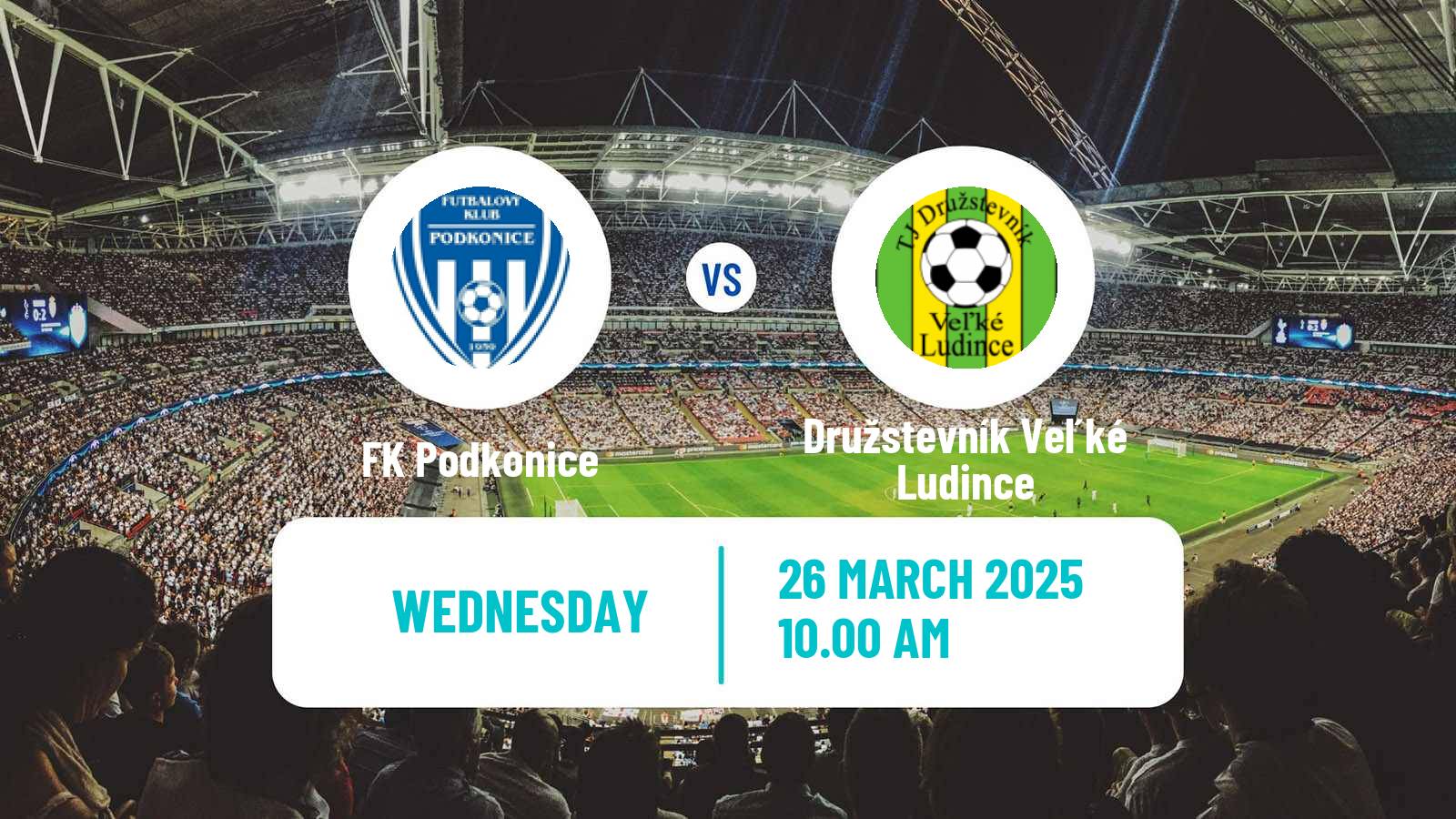Soccer Slovak 3 Liga West Podkonice - Družstevník Veľké Ludince