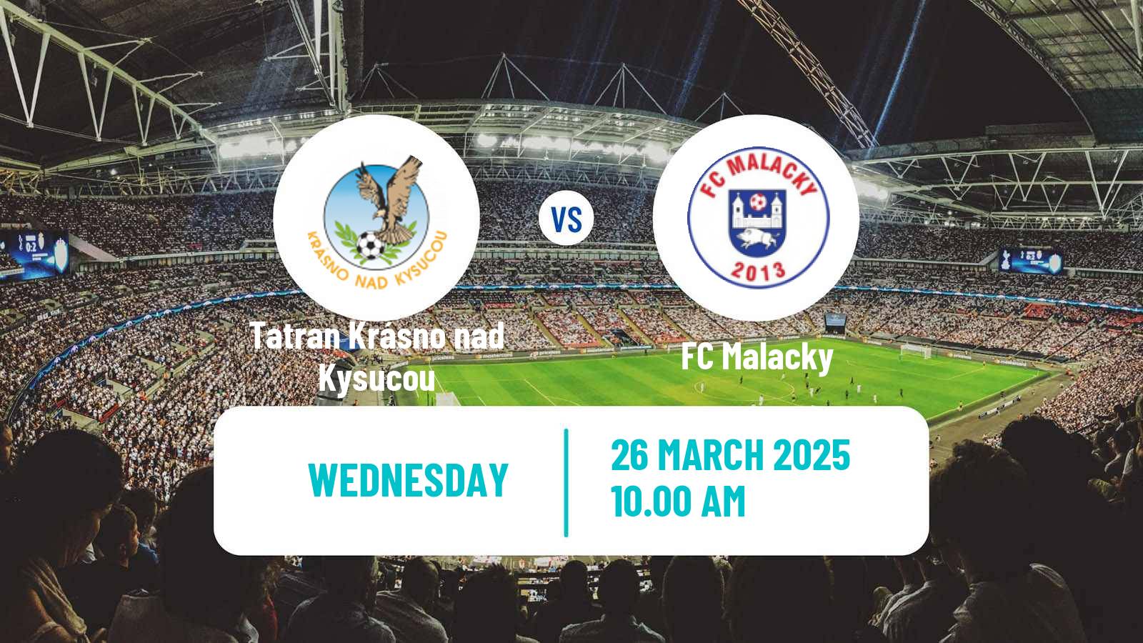 Soccer Slovak 3 Liga West Tatran Krásno nad Kysucou - Malacky