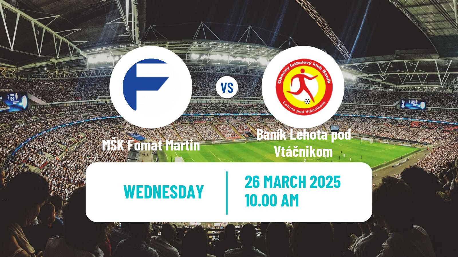 Soccer Slovak 3 Liga West MŠK Fomat Martin - Baník Lehota pod Vtáčnikom