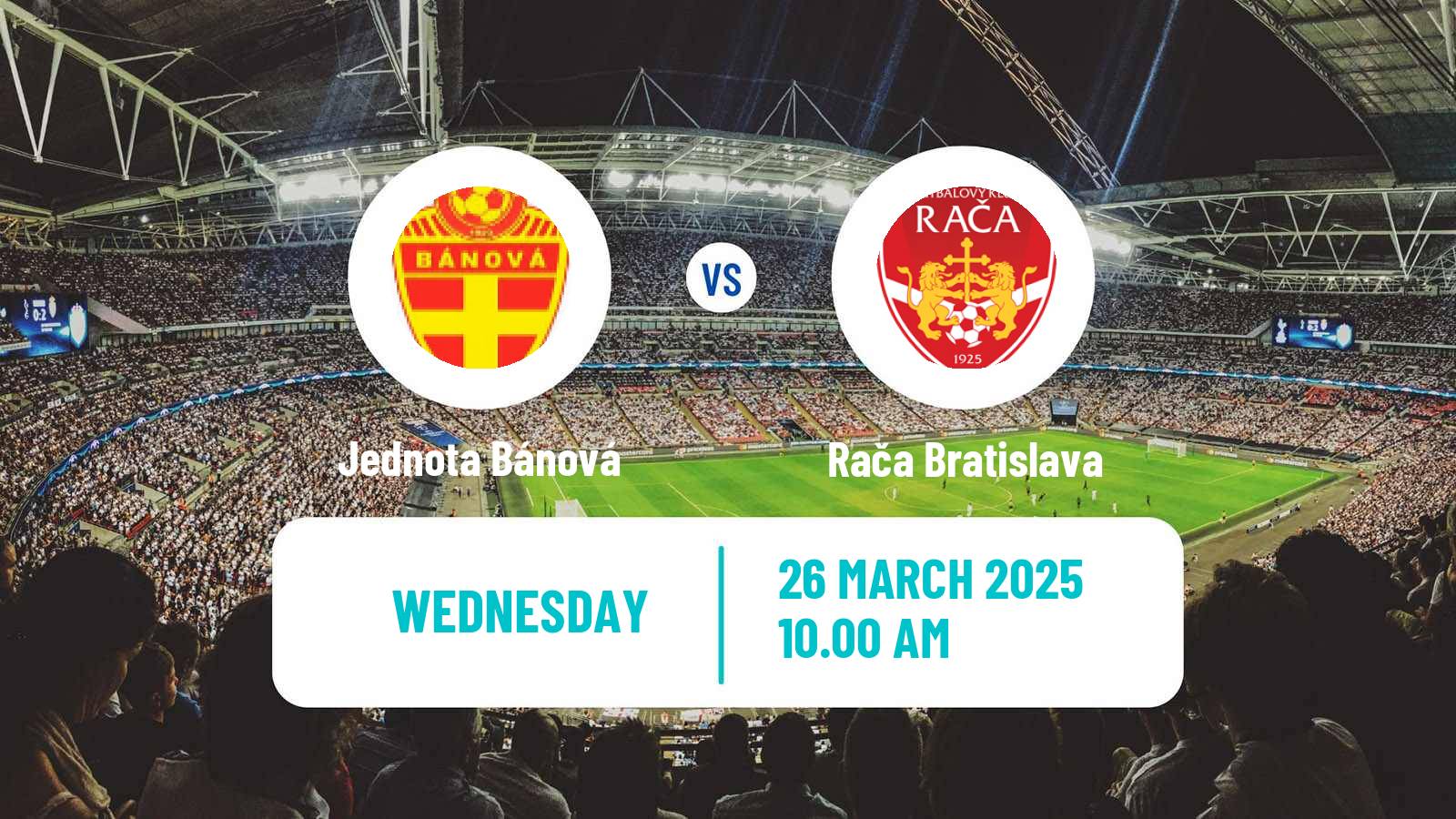 Soccer Slovak 3 Liga West Jednota Bánová - Rača Bratislava