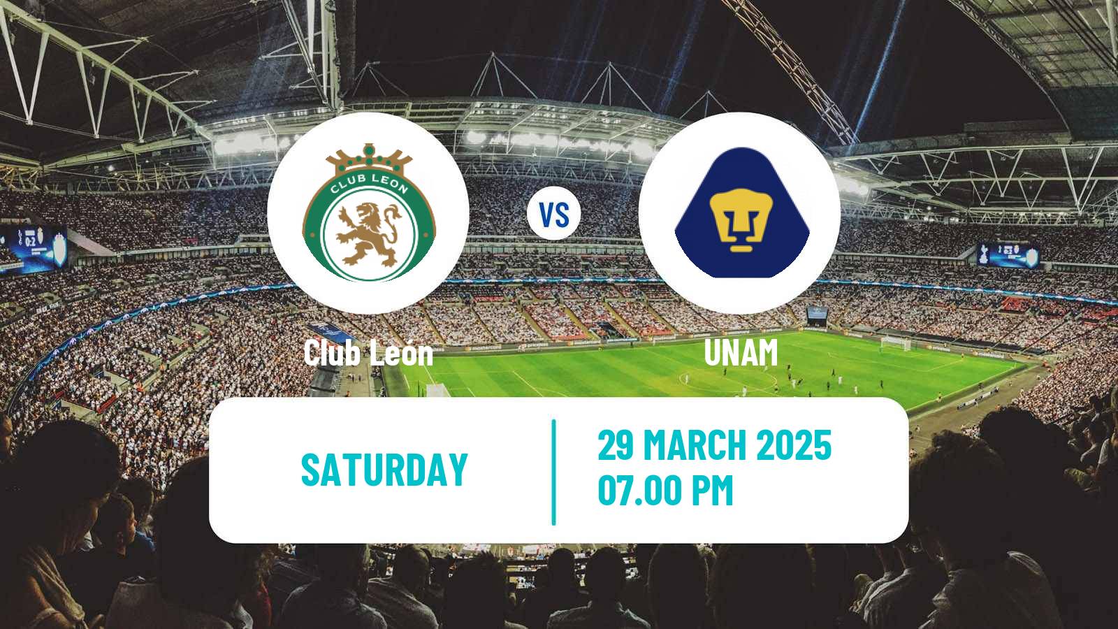 Soccer Mexican Liga MX Women Club León - UNAM