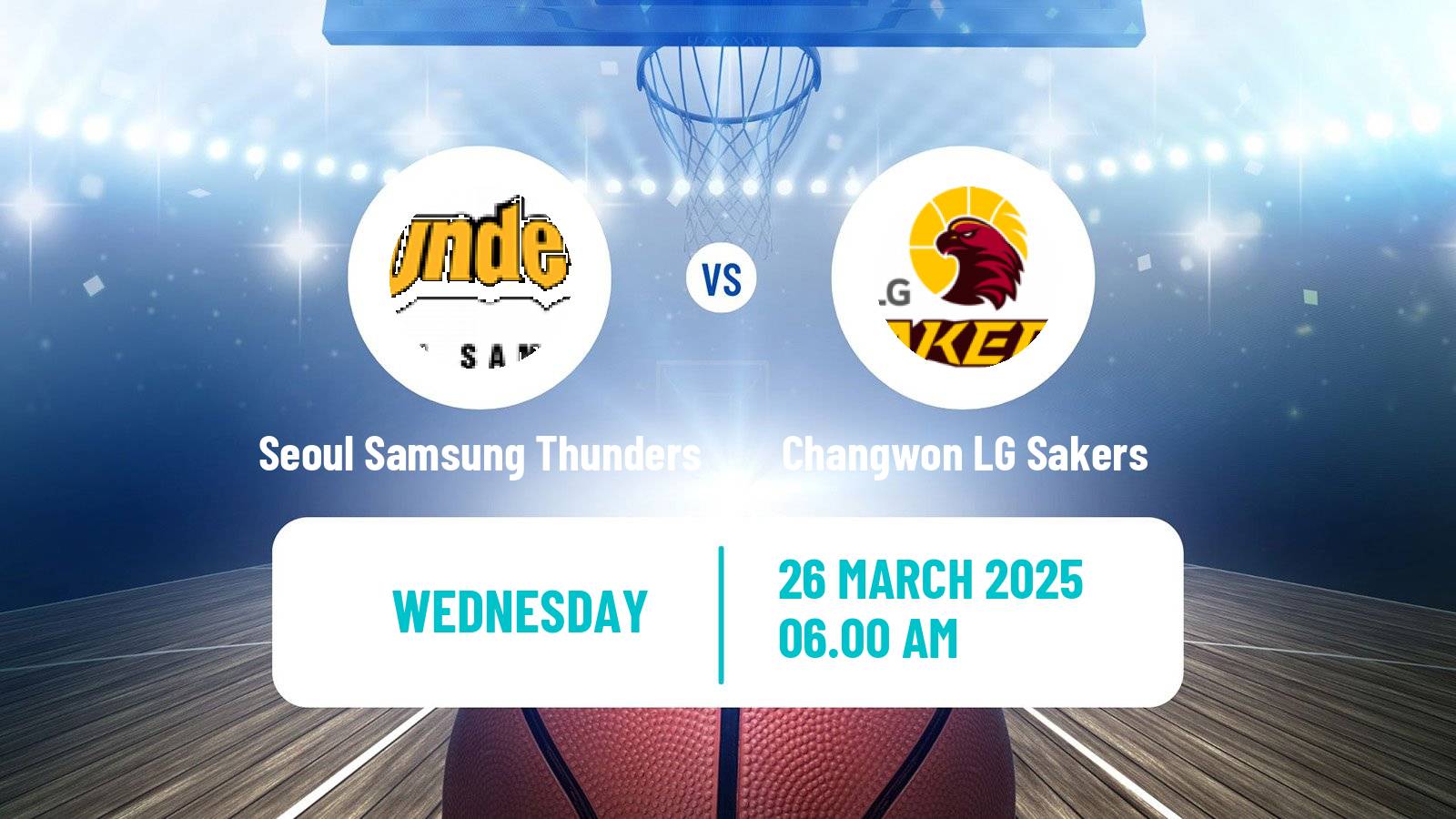 Basketball KBL Seoul Samsung Thunders - Changwon LG Sakers