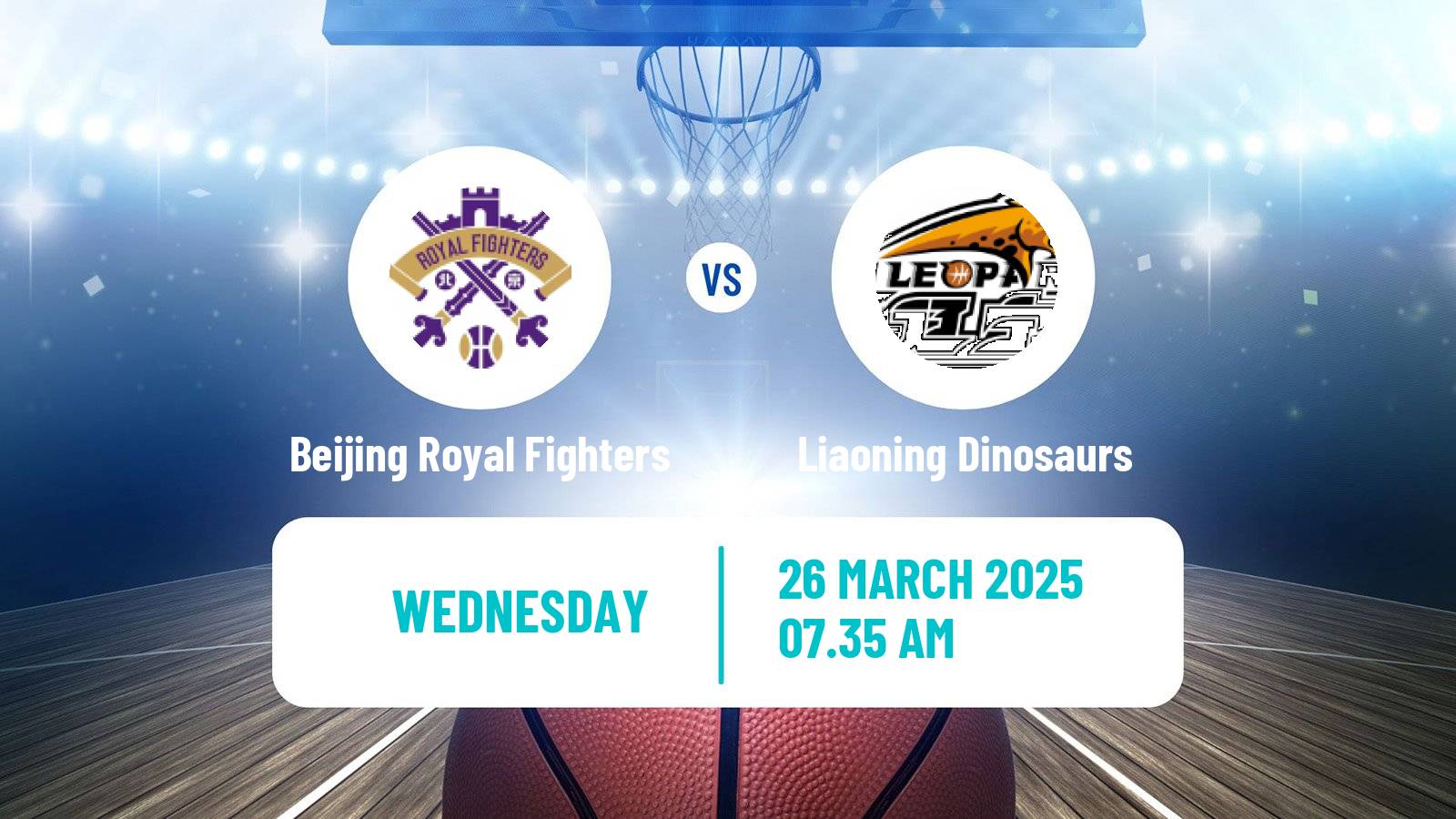 Basketball CBA Beijing Royal Fighters - Liaoning Dinosaurs