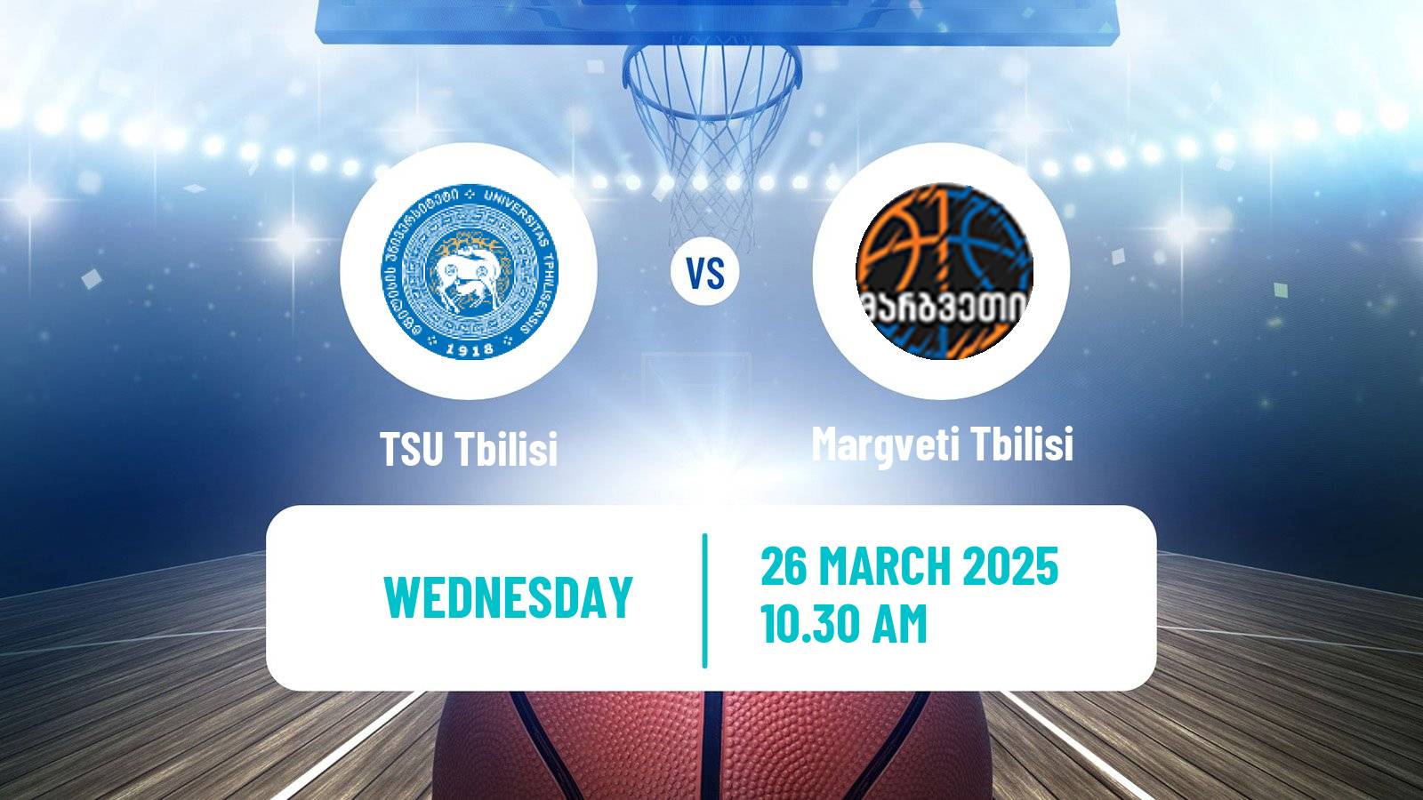 Basketball Georgian Cup Basketball TSU Tbilisi - Margveti Tbilisi