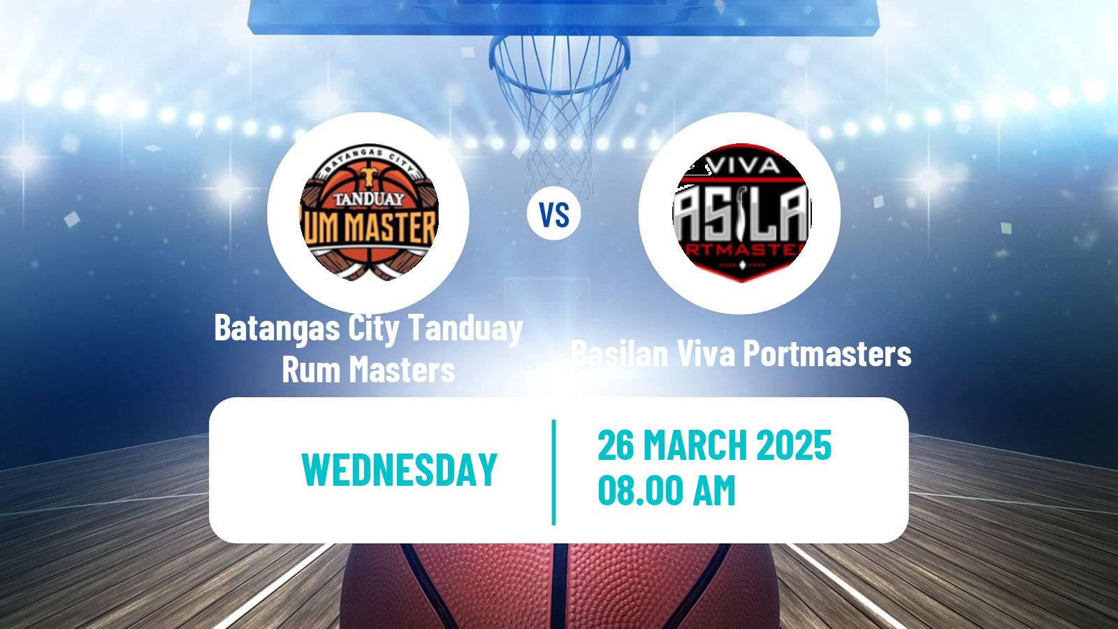 Basketball Philippines MBPL  Batangas City Tanduay Rum Masters - Basilan Viva Portmasters