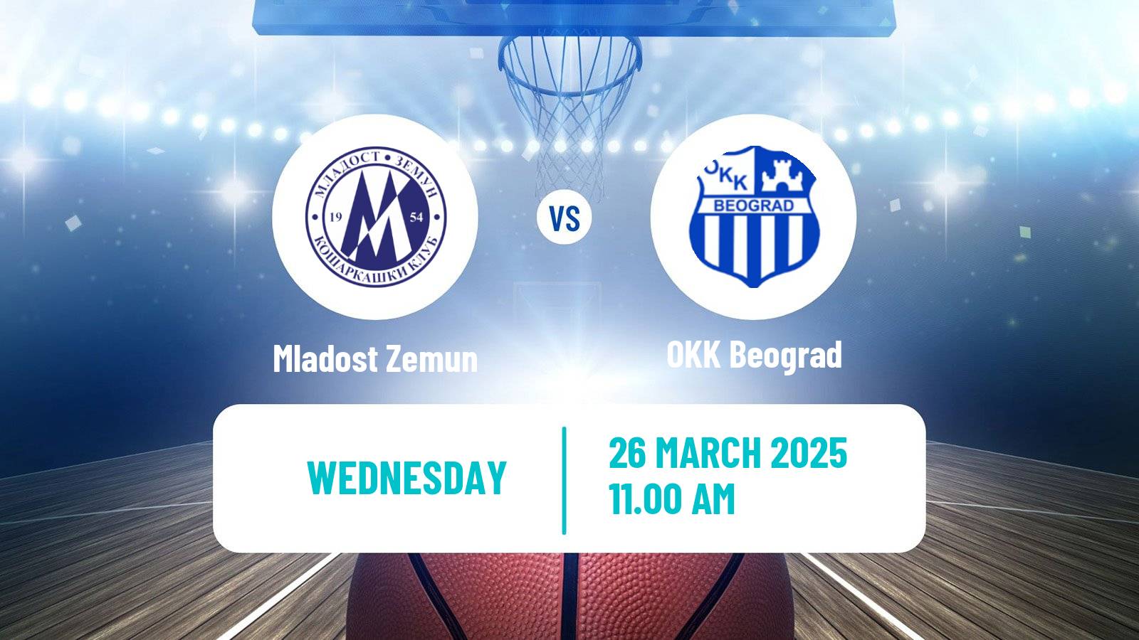 Basketball Serbian First League Basketball Mladost Zemun - OKK Beograd