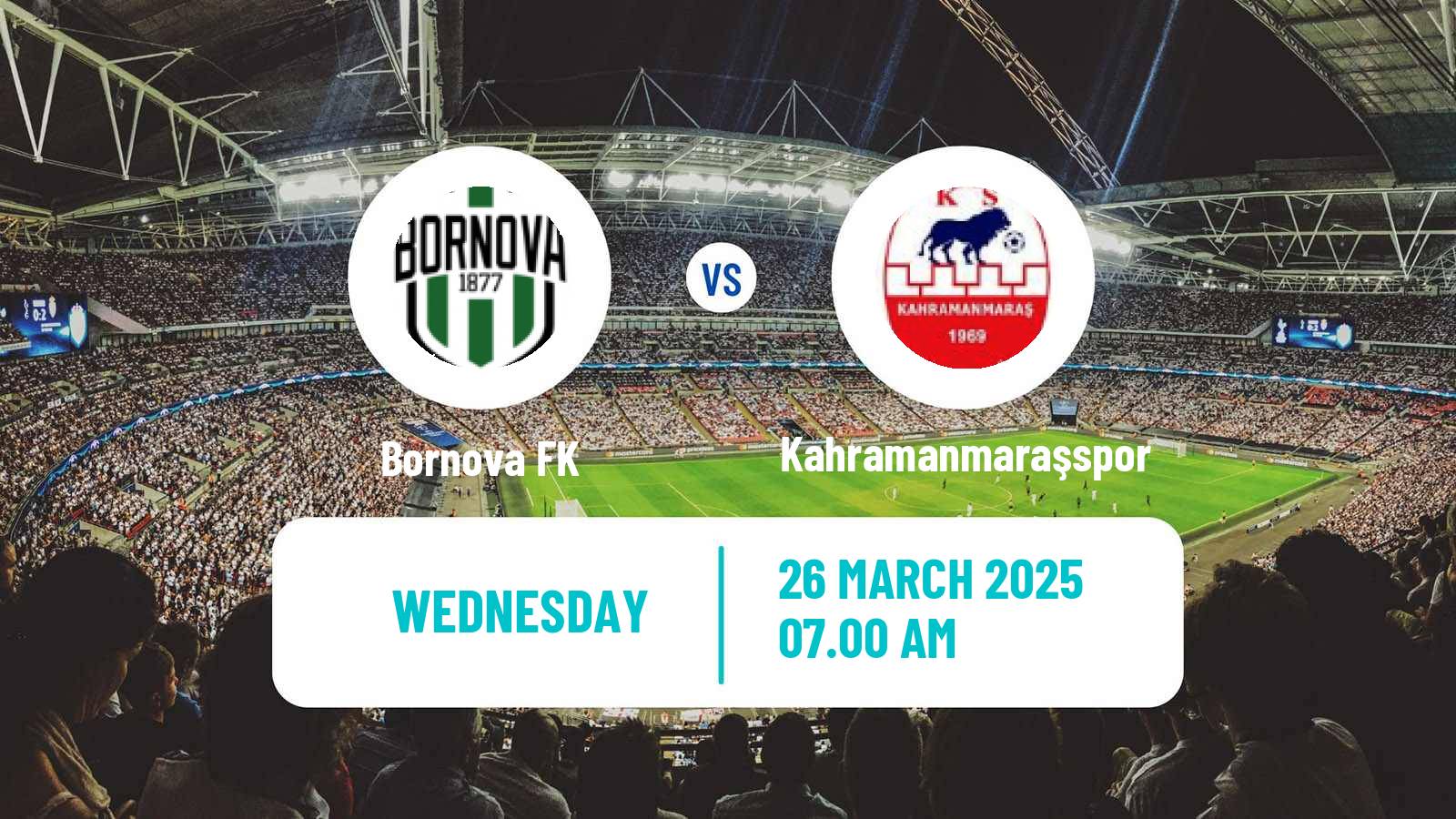 Soccer Turkish 3 Lig Group 1 Bornova - Kahramanmaraşspor
