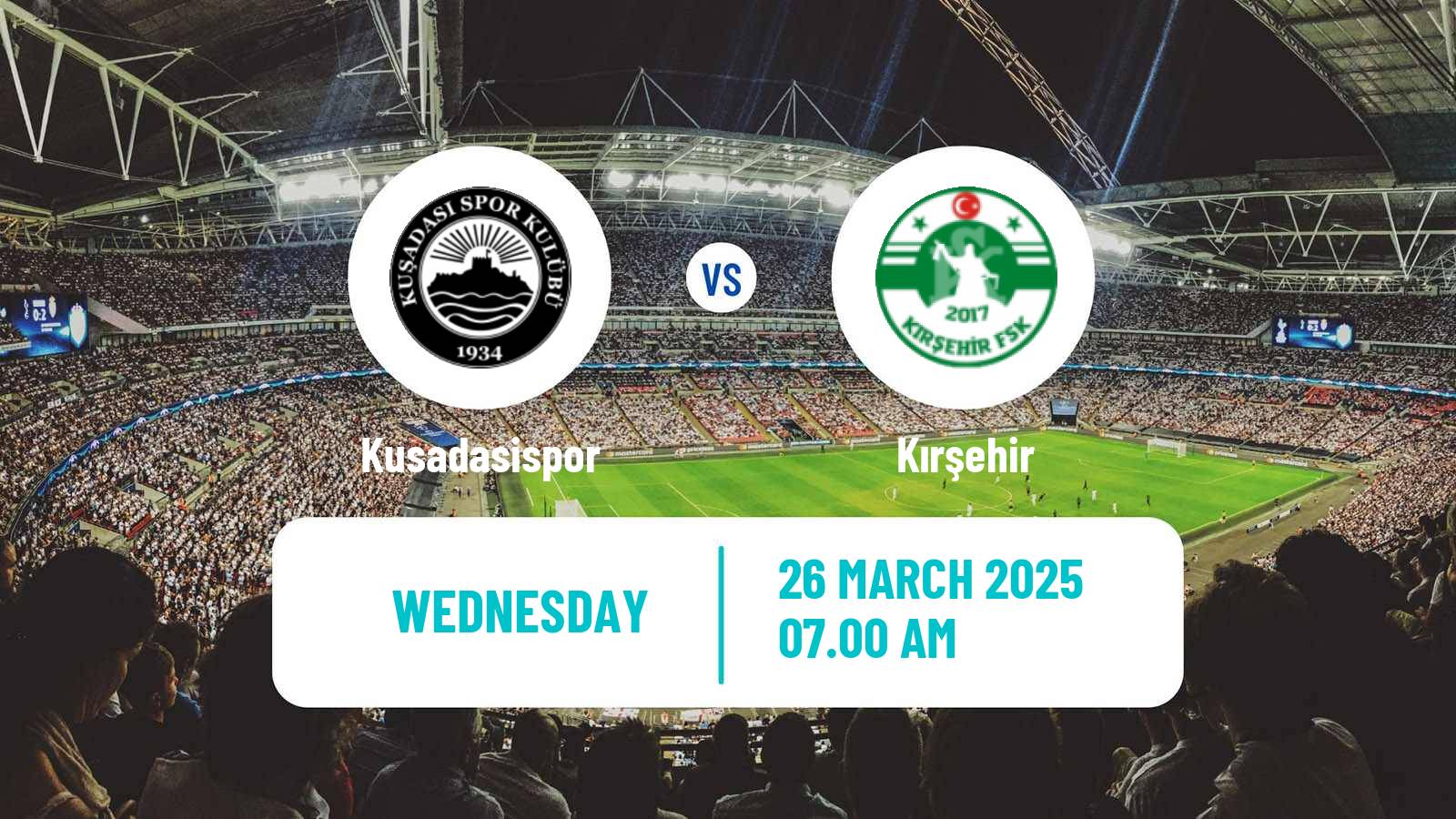 Soccer Turkish 3 Lig Group 1 Kusadasispor - Kırşehir