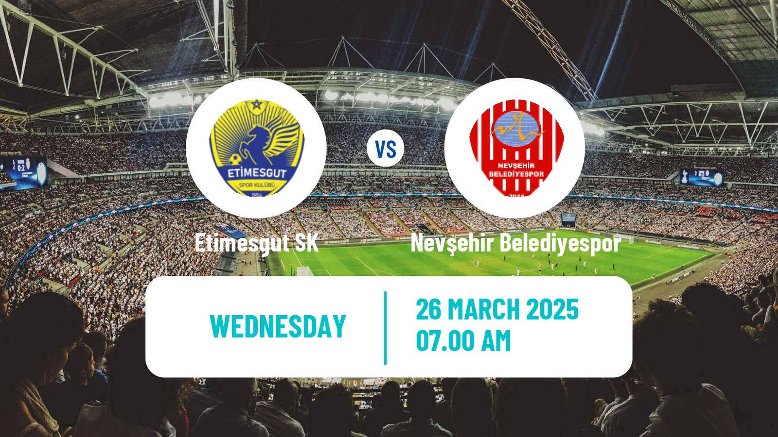 Soccer Turkish 3 Lig Group 2 Etimesgut - Nevşehir Belediyespor