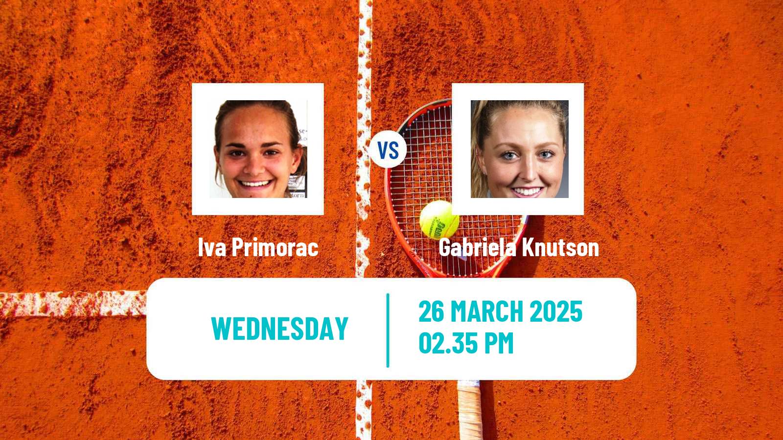 Tennis ITF W75 Murska Sobota Women Iva Primorac - Gabriela Knutson