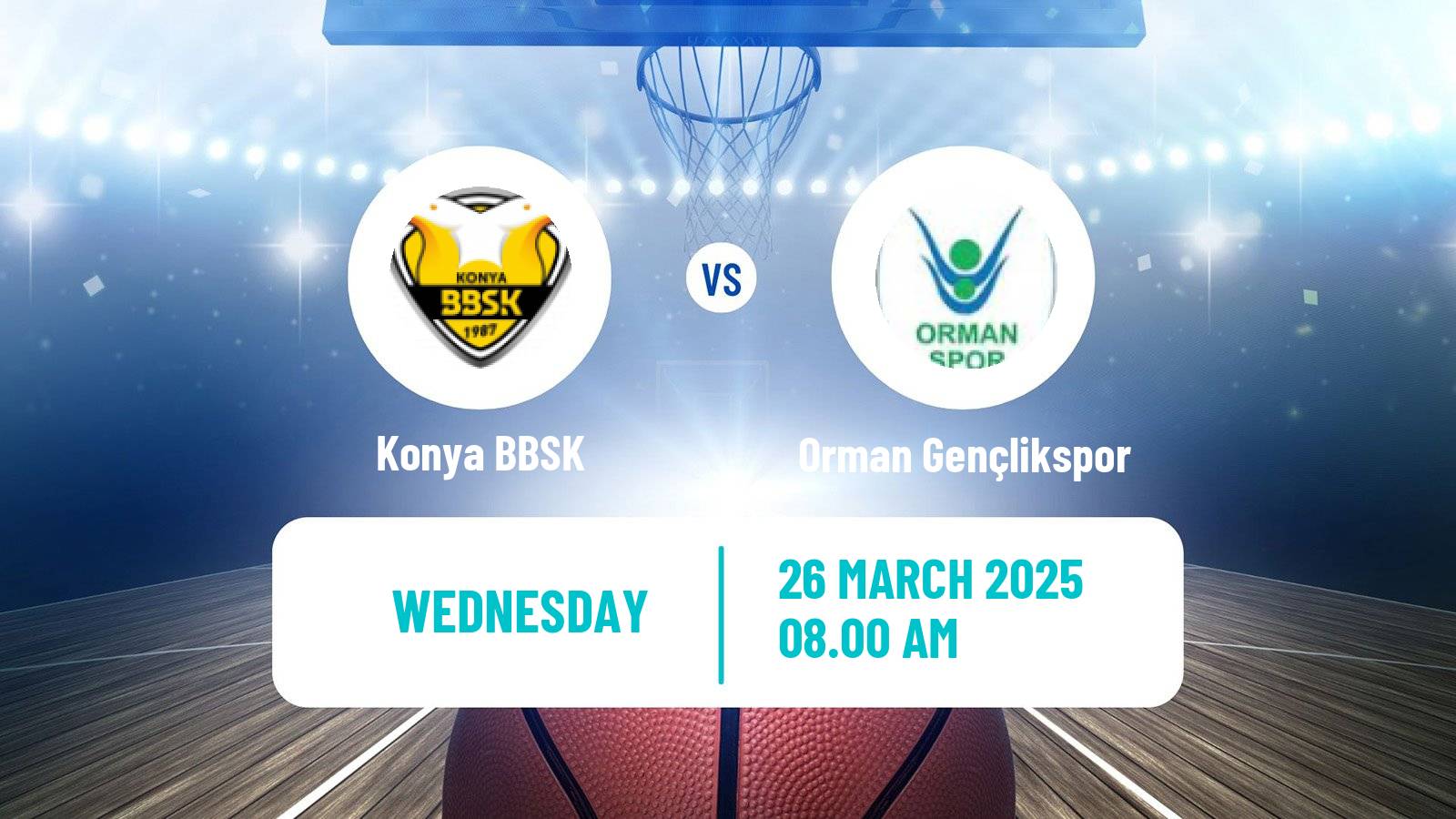 Basketball Turkish TBL Konya BBSK - Orman Gençlikspor