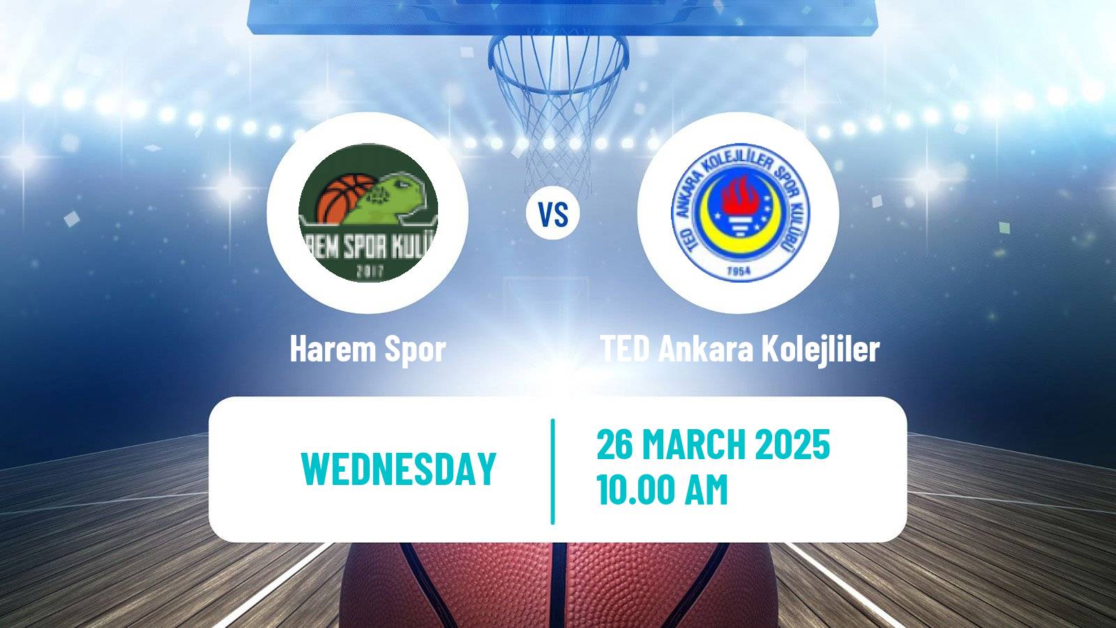 Basketball Turkish TBL Harem Spor - TED Ankara Kolejliler