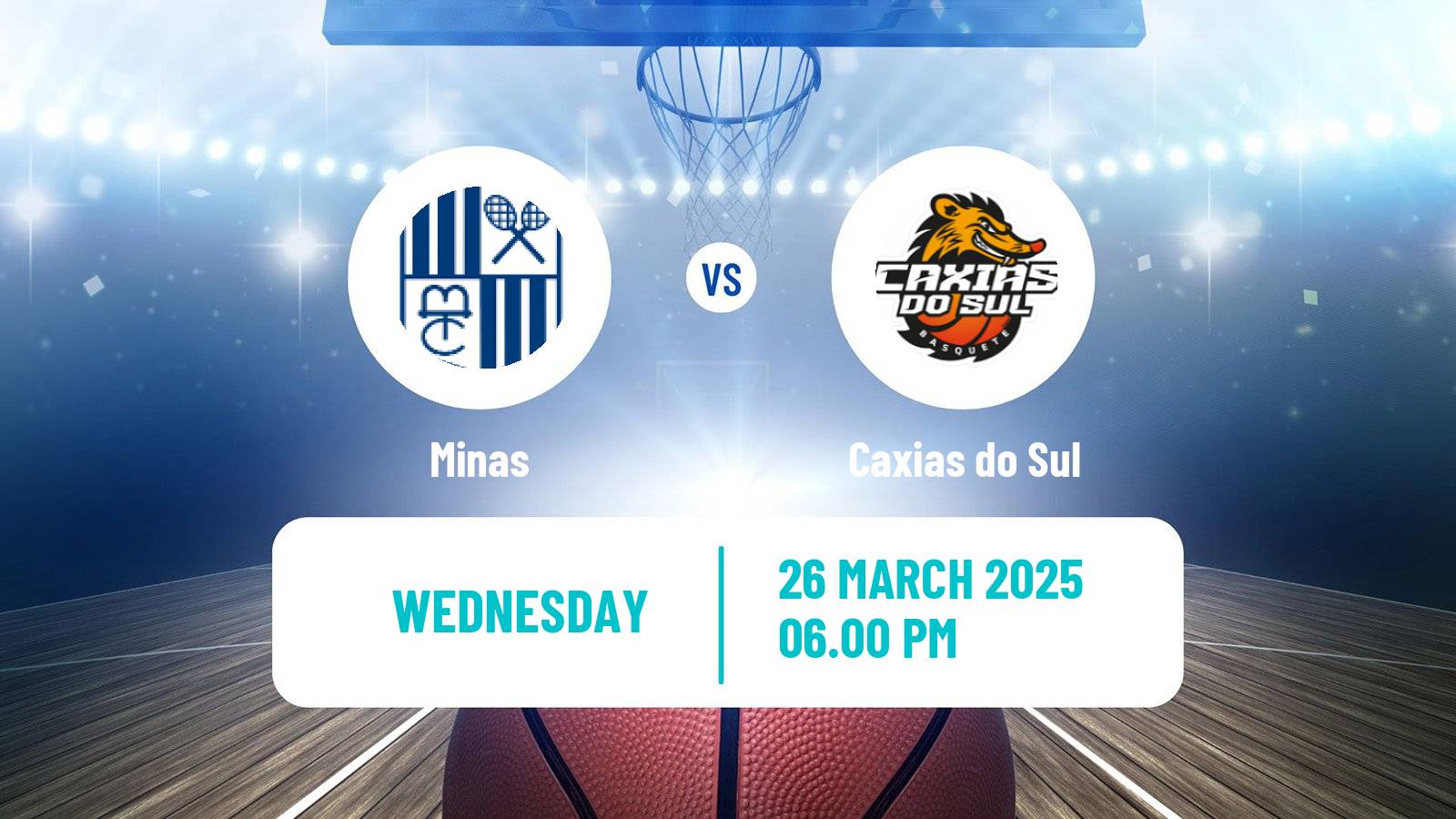 Basketball Brazilian NBB Minas - Caxias do Sul