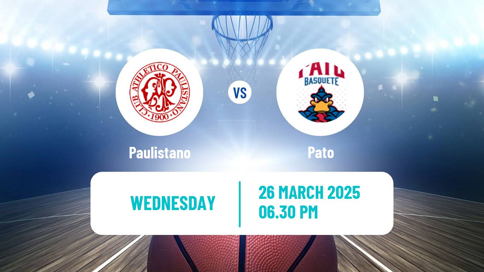 Basketball Brazilian NBB Paulistano - Pato
