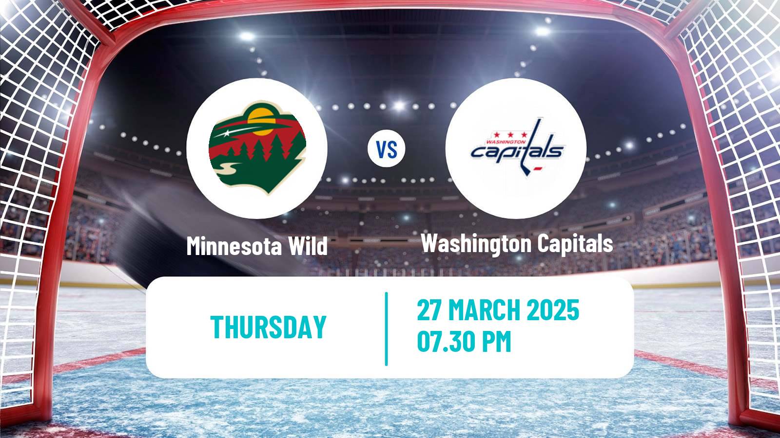 Hockey NHL Minnesota Wild - Washington Capitals