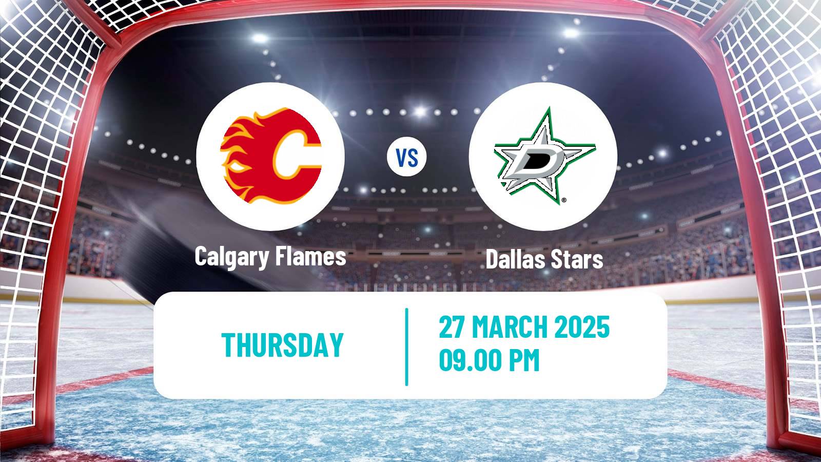Hockey NHL Calgary Flames - Dallas Stars