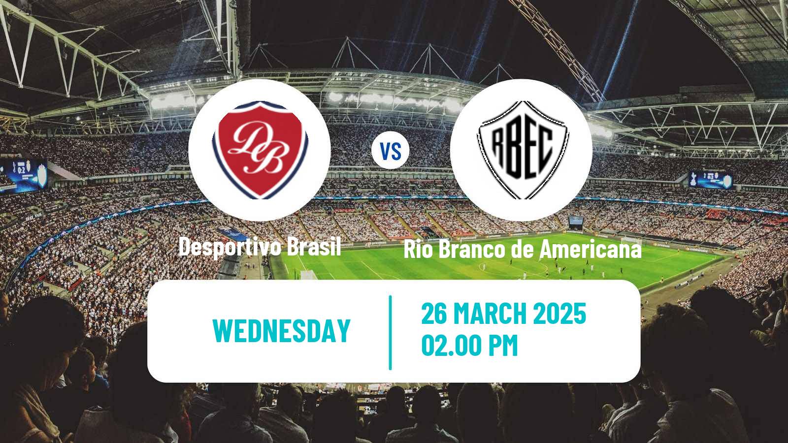 Soccer Brazilian Campeonato Paulista A3 Desportivo Brasil - Rio Branco de Americana