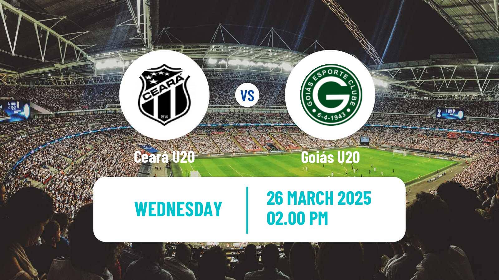 Soccer Brasileiro U20 B Ceará U20 - Goiás U20