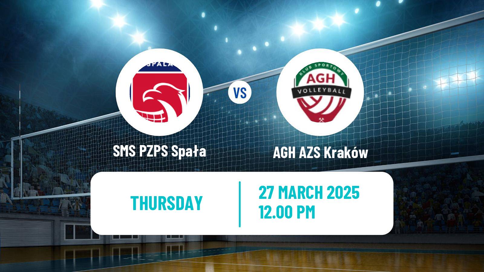 Volleyball Polish I Liga Volleyball SMS PZPS Spała - AGH AZS Kraków