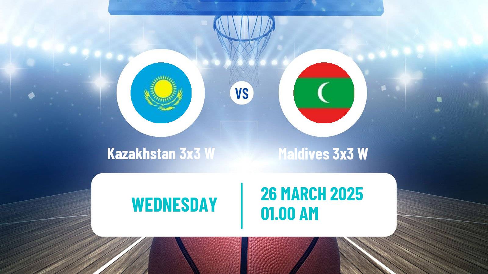 Basketball Asia Cup 3x3 Women Kazakhstan 3x3 W - Maldives 3x3 W