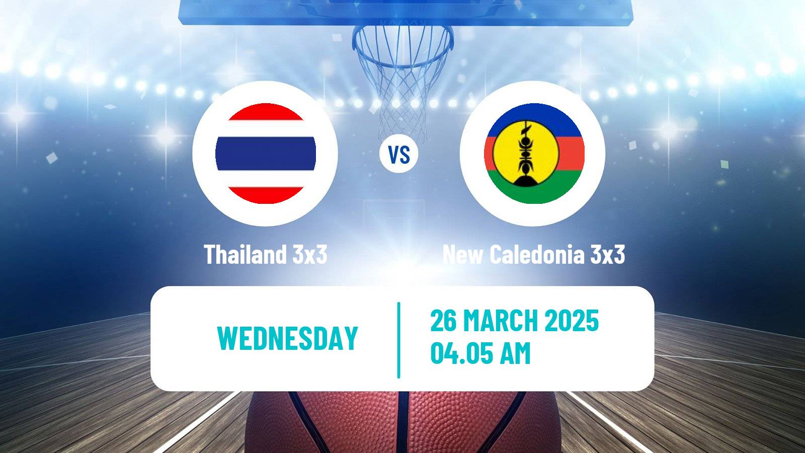 Basketball Asia Cup 3x3 Thailand 3x3 - New Caledonia 3x3