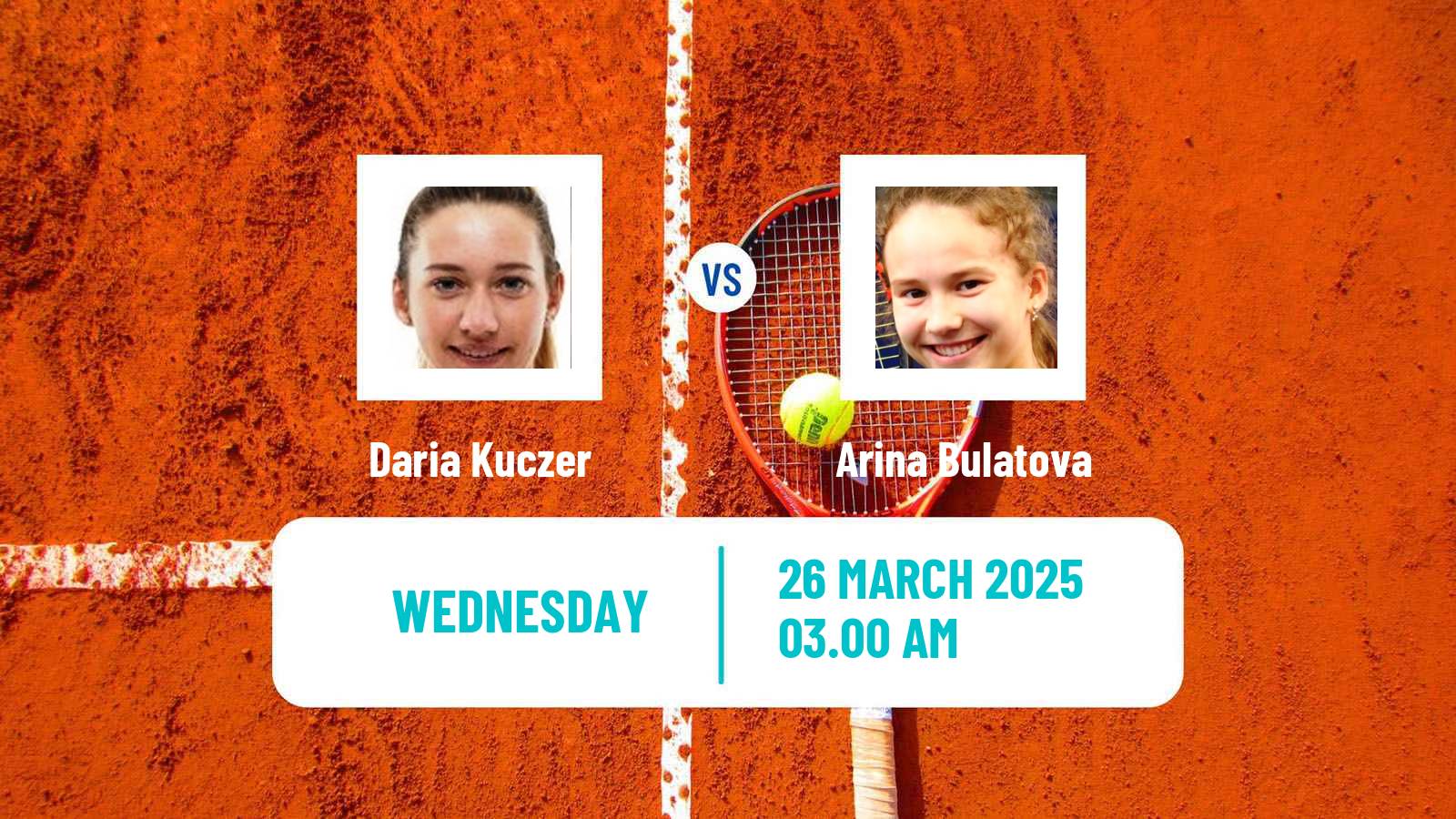 Tennis ITF W35 Antalya 4 Women Daria Kuczer - Arina Bulatova