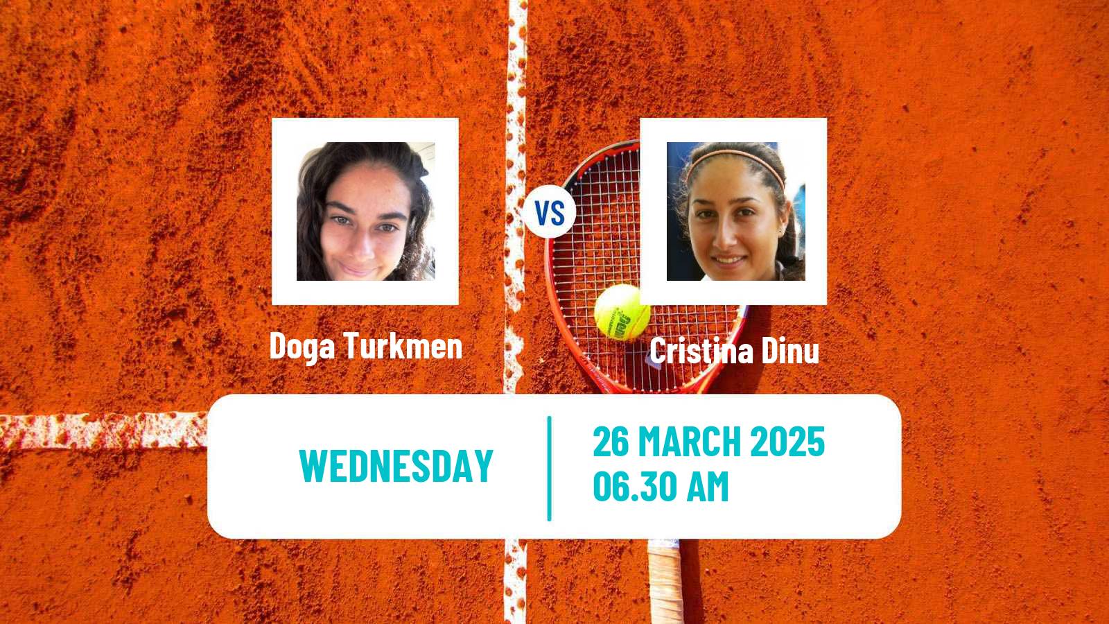 Tennis ITF W35 Antalya 4 Women Doga Turkmen - Cristina Dinu