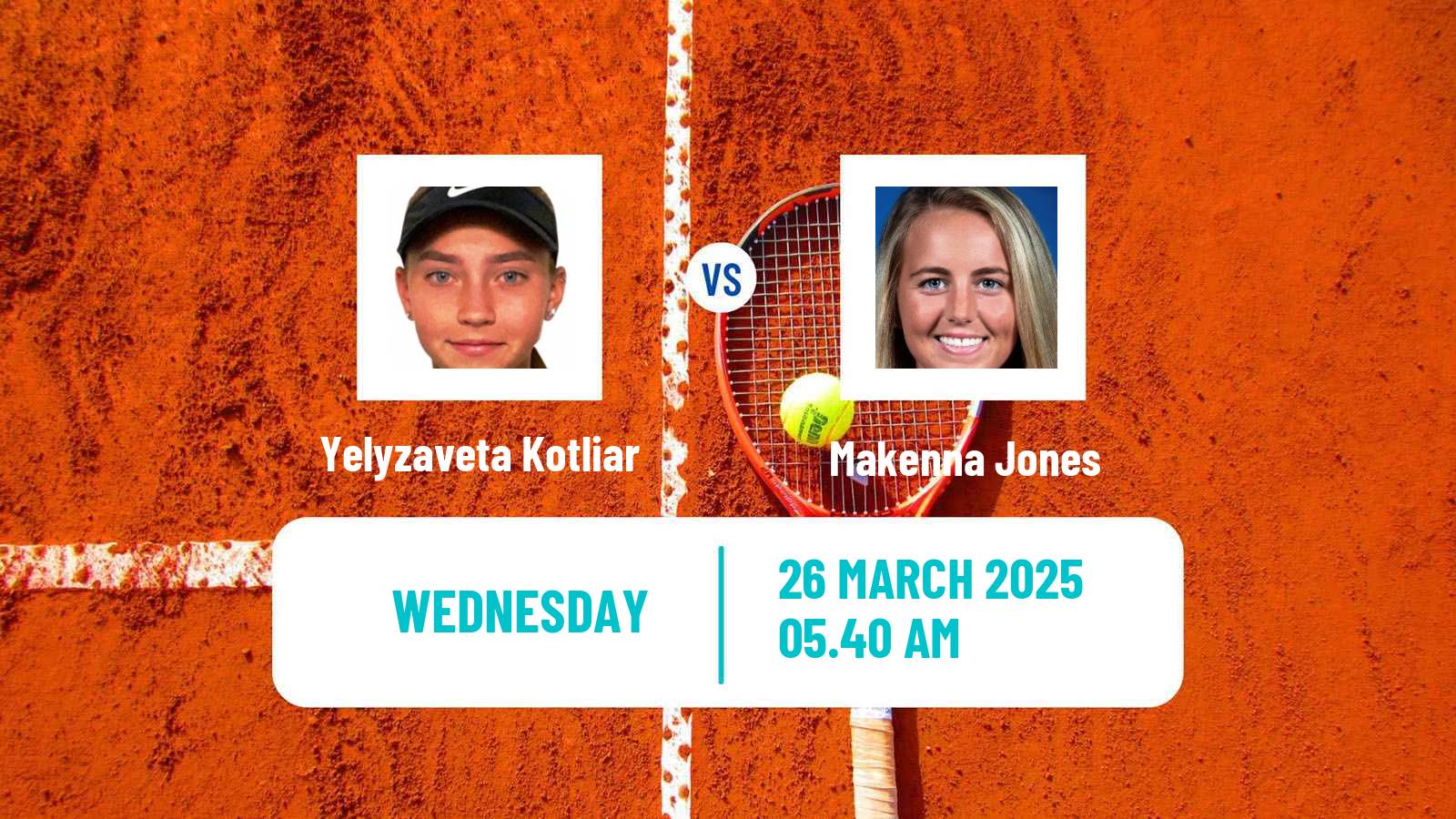 Tennis ITF W35 Antalya 4 Women Yelyzaveta Kotliar - Makenna Jones